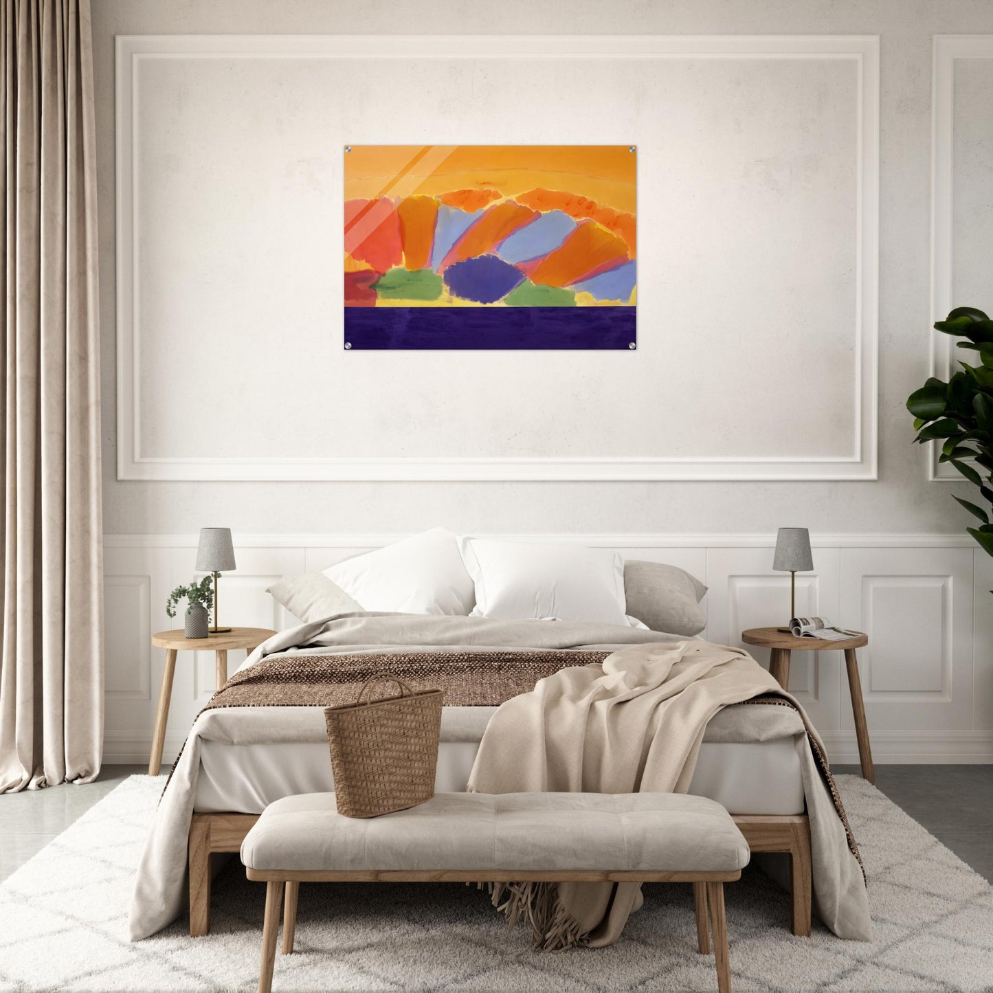 Uriel - 1978 - Ronnie Landfield Acrylic Print - 70x100 cm / 28x40″ inches