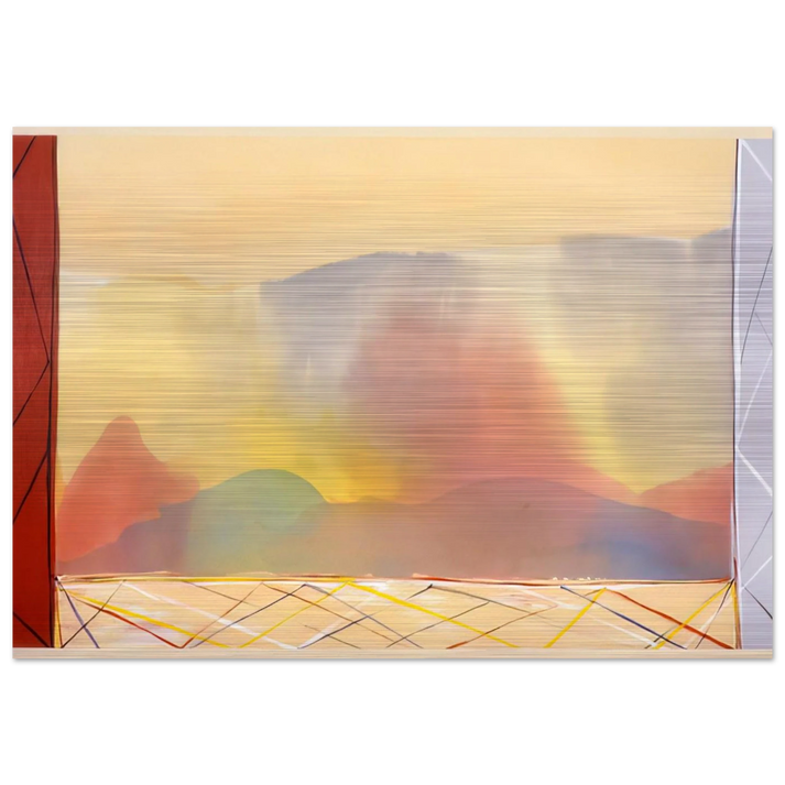 Sun In The East - 1988 - Ronnie Landfield Brushed Aluminum Print - 70x100 cm / 28x40 inches | Ronnie Landfield Aluminum Print | Ronnie Landfield Prints