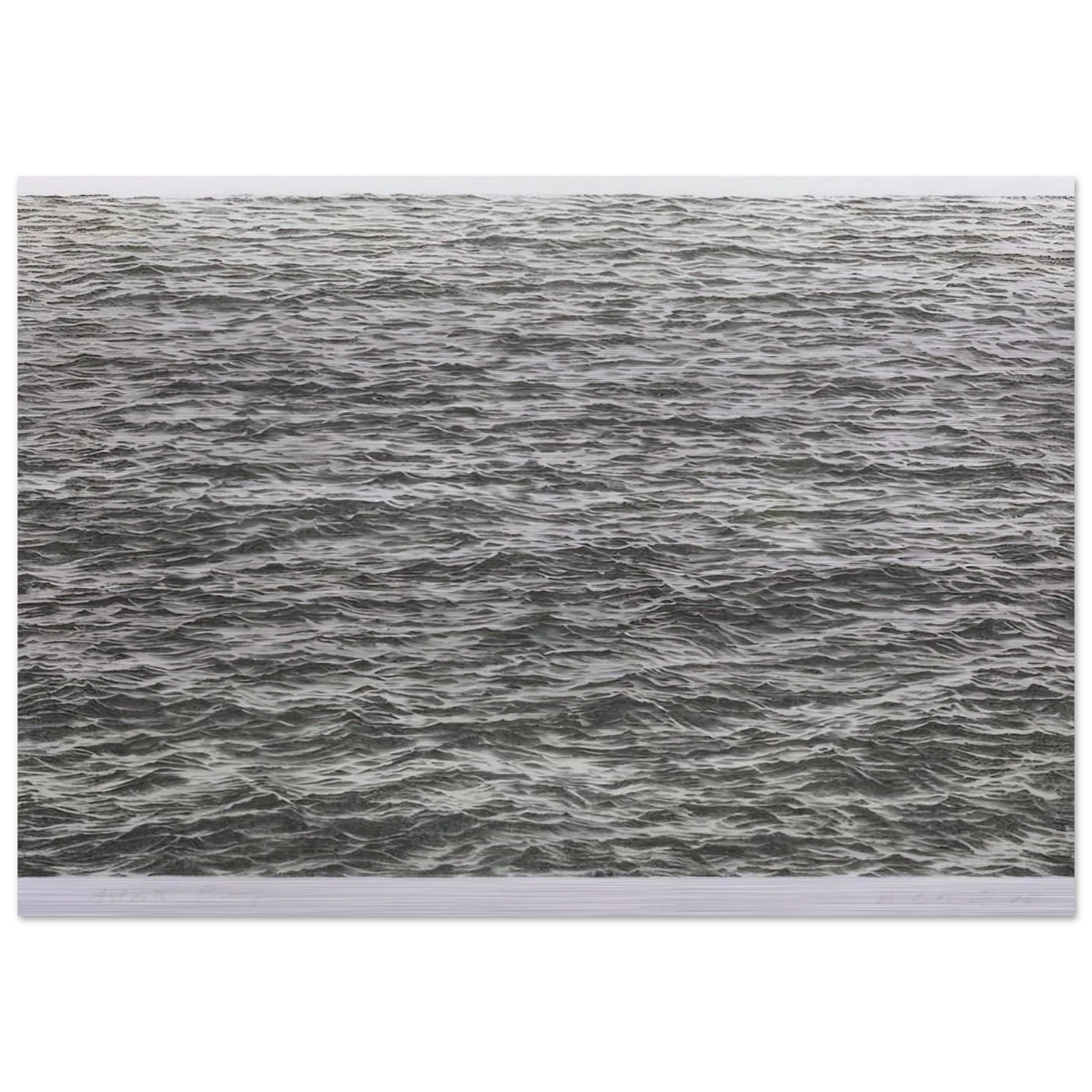 OCEAN 1975 - Vija Celmins Brushed Aluminum Print - 70x100 cm / 28x40 inches | Vija Celmins Aluminum Print | Vija Celmins Prints