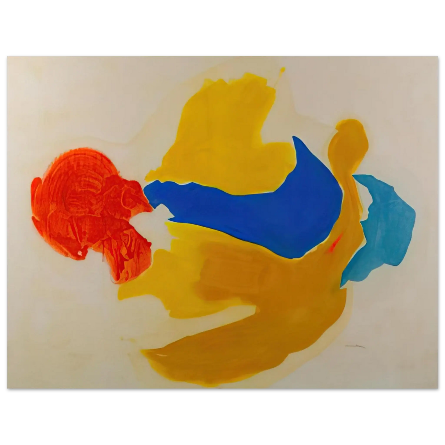 Helen Frankenthaler - Blue Jay - 1963  United States Wall art - A2 (42 x 59.4  cm) - Fine Art Poster - -