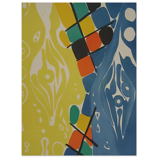 Ernst Wilhelm Nay - Farblitho 1966 - 21 NOR - 1966  75x100 cm / 30x40inches Fine Art Poster