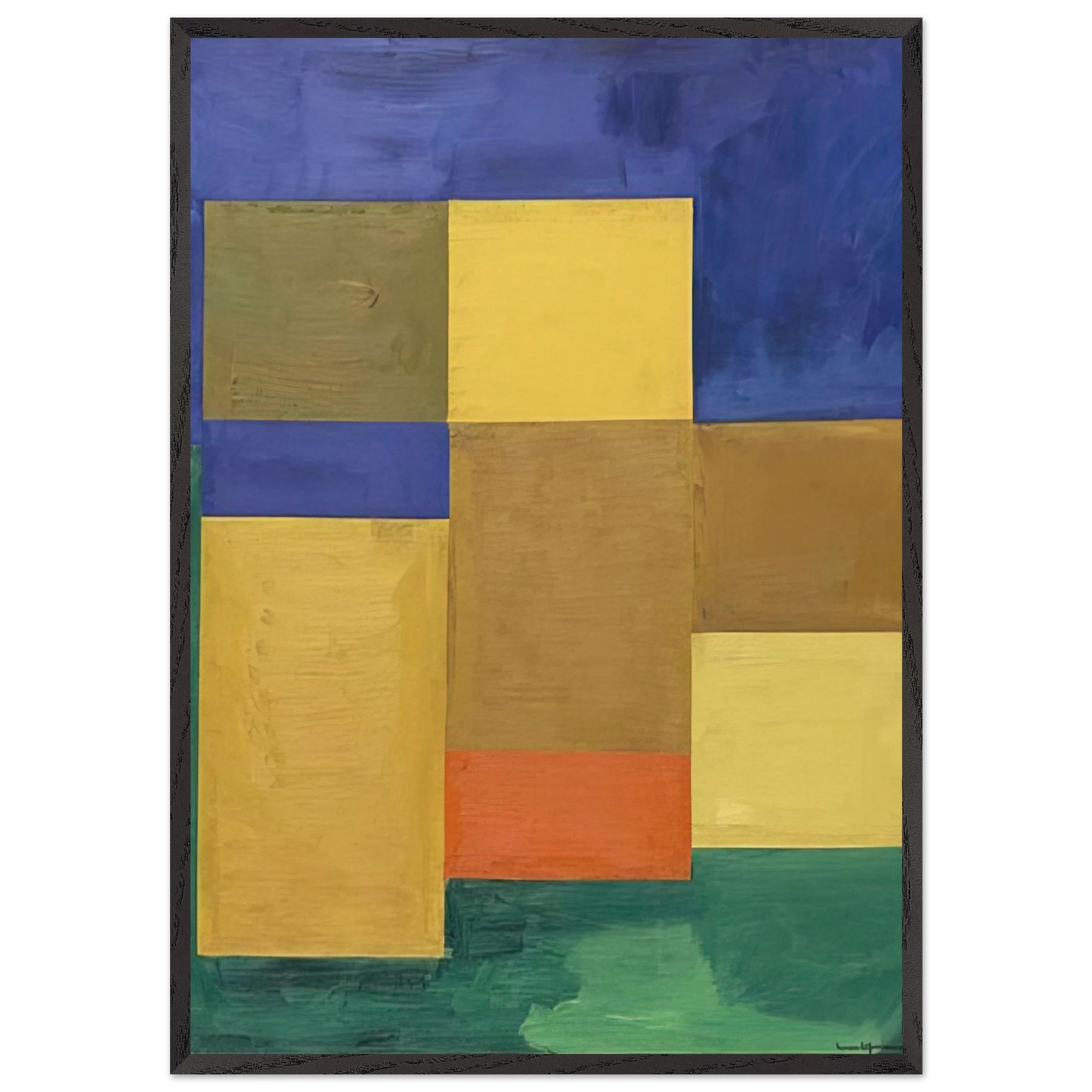 Silent Night - Hans Hofmann 70x100 cm / 28x40 inches Framed Art Print – Black Wooden Frame