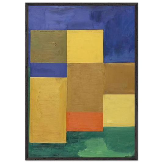 Silent Night - Hans Hofmann 70x100 cm / 28x40 inches Framed Art Print – Black Wooden Frame
