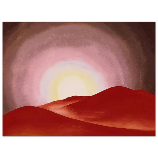 Georgia O'Keeffe - Red Hills, Lake George Fine Art Poster