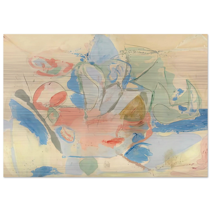 Mountains and Sea, 1952- - Helen Frankenthaler Brushed Aluminum Print - 70x100 cm / 28x40 inches | Helen Frankenthaler Aluminum Print | Helen Frankenthaler Prints