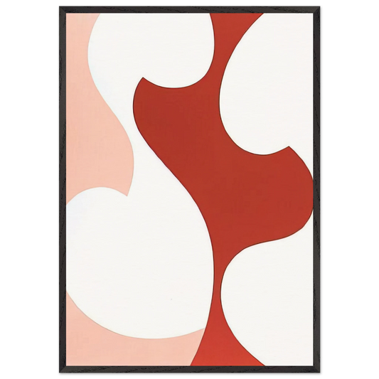 9 - 1963 - Karl Benjamin 70x100 cm / 28x40 inches Framed Art Print – Black Wooden Frame