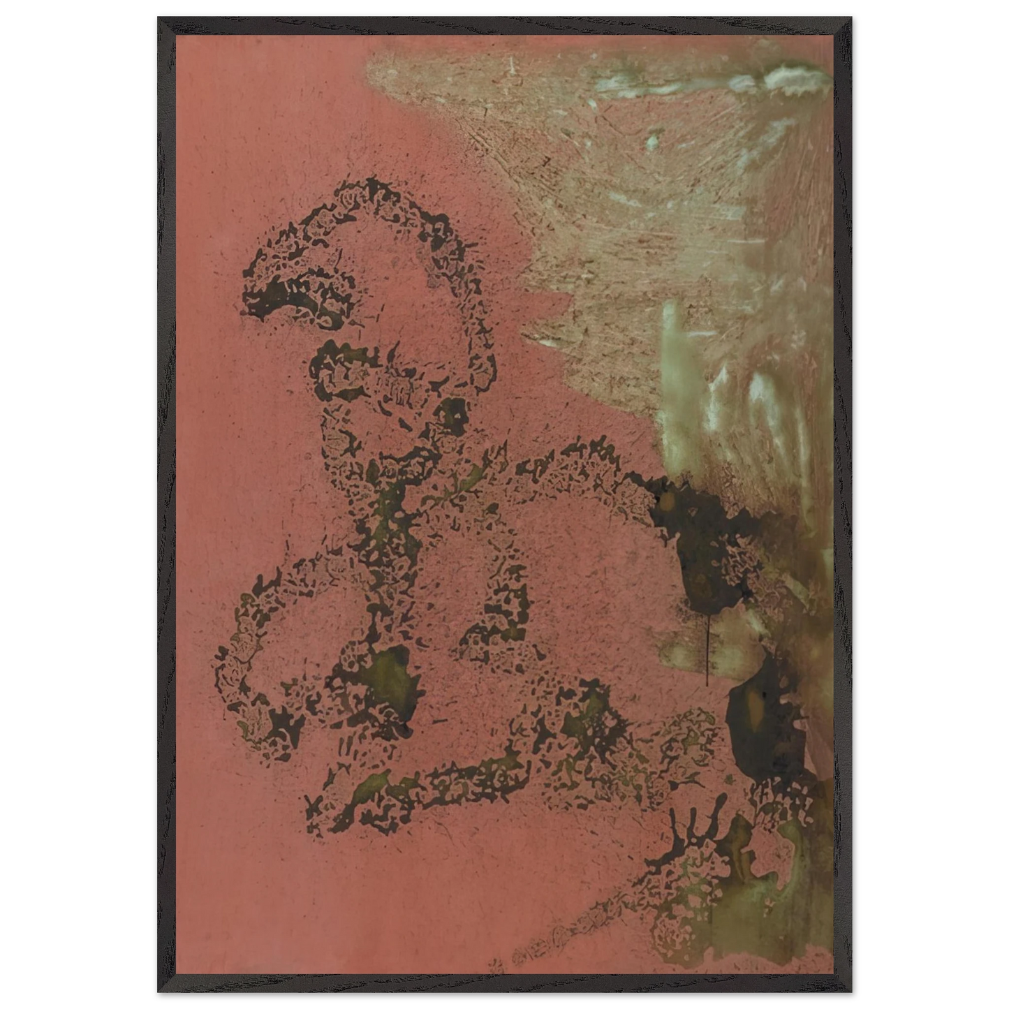 Oxidation Painting - Andy Warhol 70x100 cm / 28x40 inches Framed Art Print – Black Wooden Frame