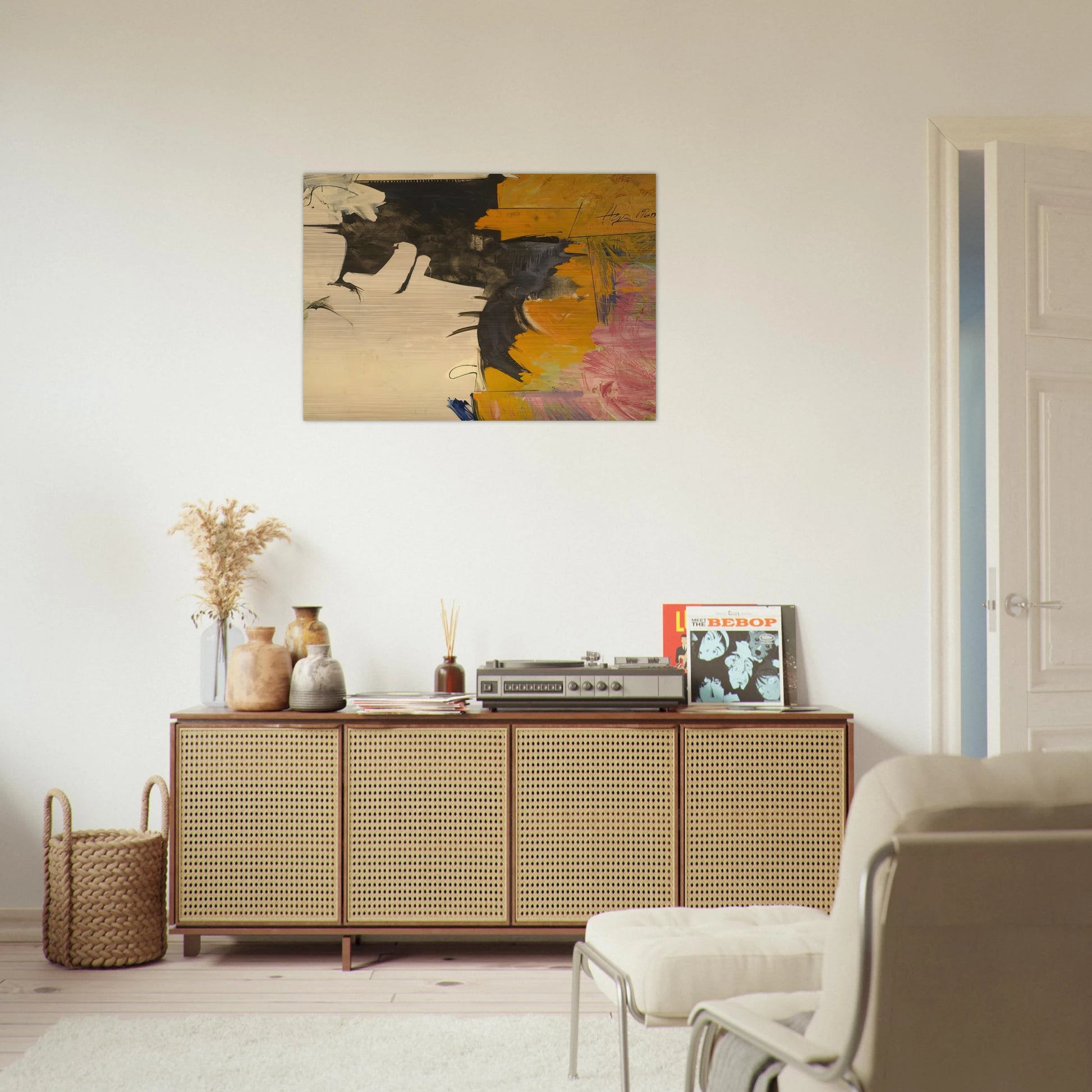 Psychoseismorama II - 1960 - Hassel Smith Brushed Aluminum Print - 70x100 cm / 28x40 inches | Hassel Smith Aluminum Print | Hassel Smith Prints