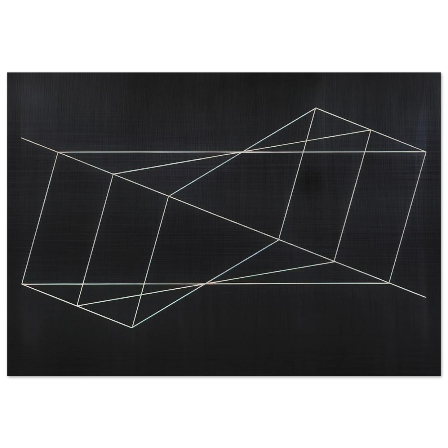 TWISTED BUT STRAIGHT 1948 - Josef Albers Brushed Aluminum Print - 70x100 cm / 28x40 inches | Josef Albers Aluminum Print | Josef Albers Prints