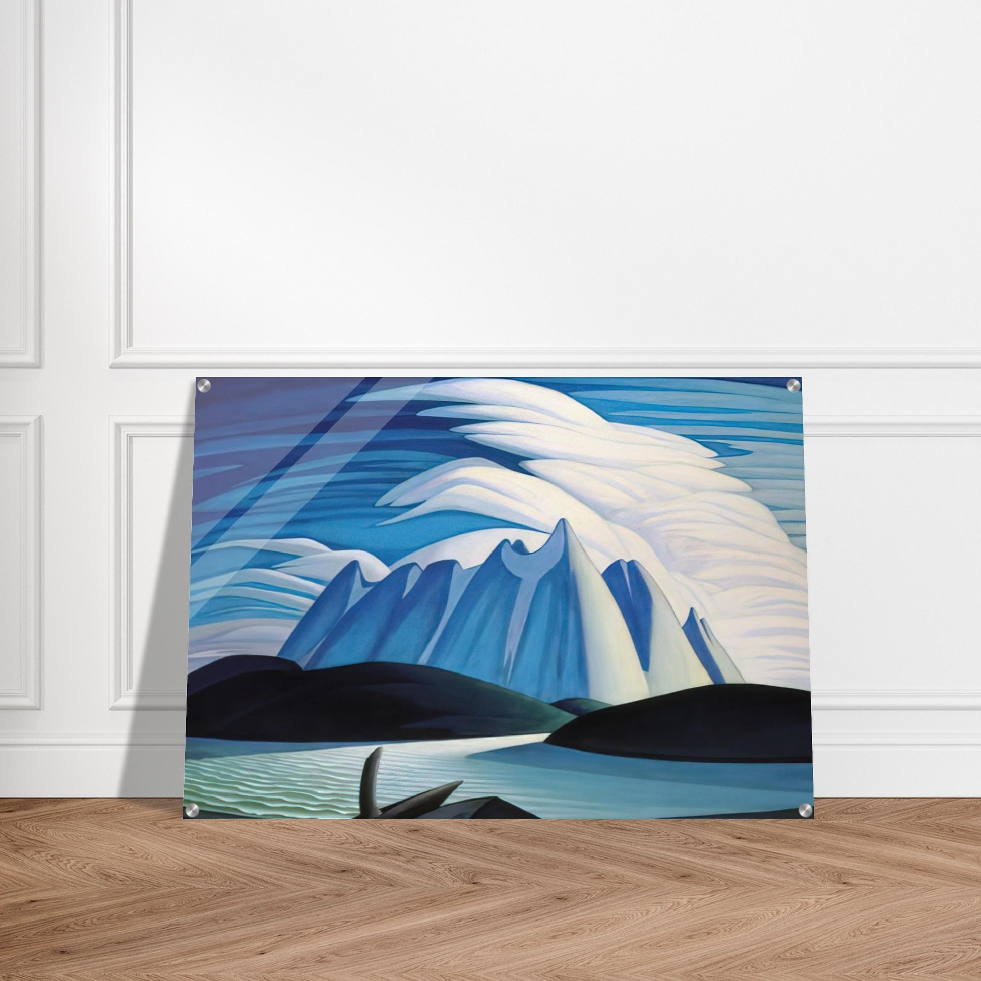 Lake and Mountains - 1928 - Lawren Harris Acrylic Print - 70x100 cm / 28x40″ inches