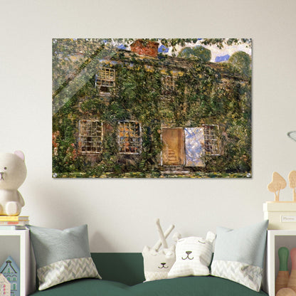Home Sweet Home Cottage, East Hampton - Childe Hassam Acrylic Print - 70x100 cm / 28x40″ inches