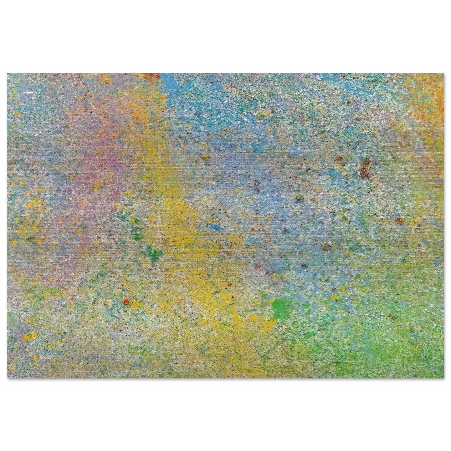 Milky Way - 1966 - Walasse Ting Brushed Aluminum Print - 70x100 cm / 28x40 inches | Walasse Ting Aluminum Print | Walasse Ting Prints