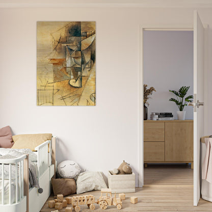 A glass - Pablo Picasso Brushed Aluminum Print - 70x100 cm / 28x40 inches | Pablo Picasso Aluminum Print | Pablo Picasso Prints