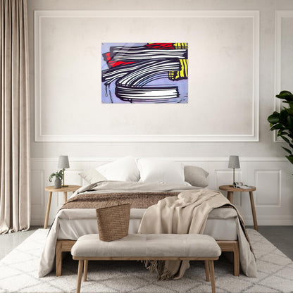 LITTLE BIG PAINTING 1965 - Roy Lichtenstein Acrylic Print - 70x100 cm / 28x40″ inches
