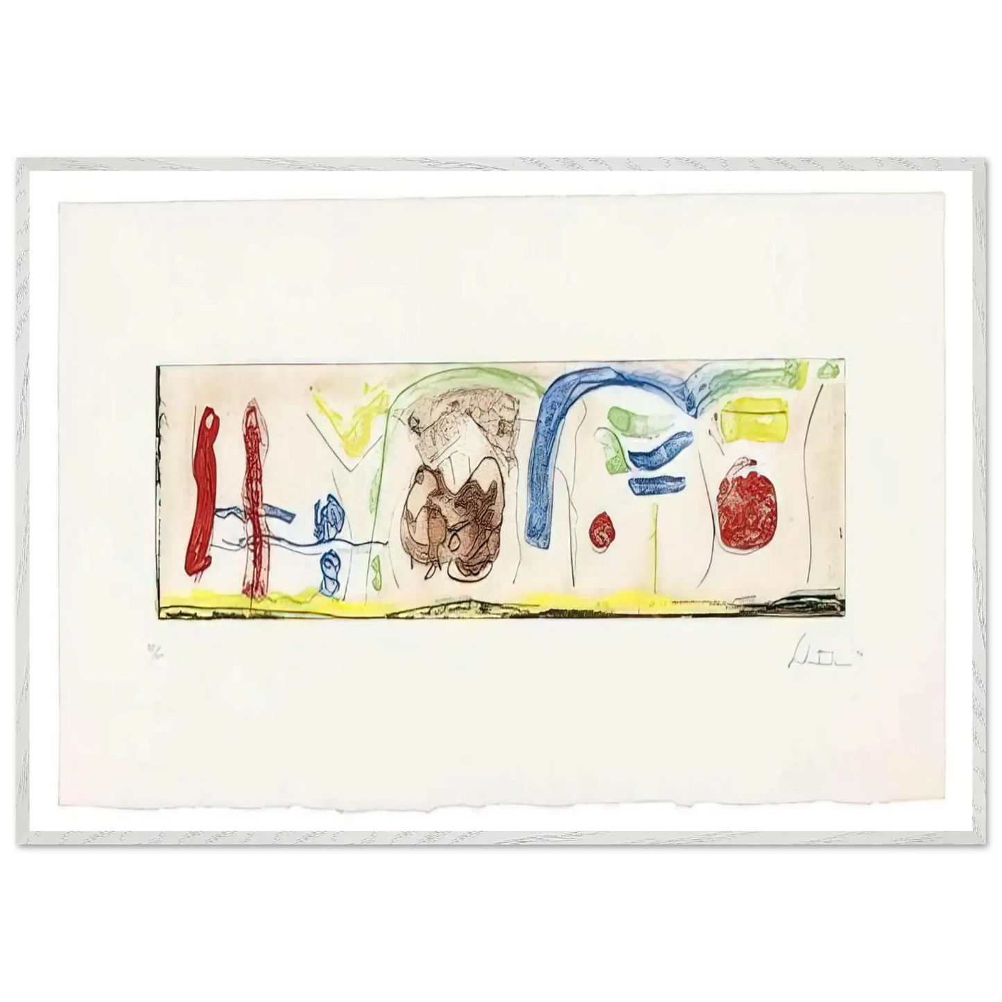 Helen Frankenthaler - Bridges - 1996 Wall art - A2 (42 x 59.4  cm) - Fine Art Poster - -
