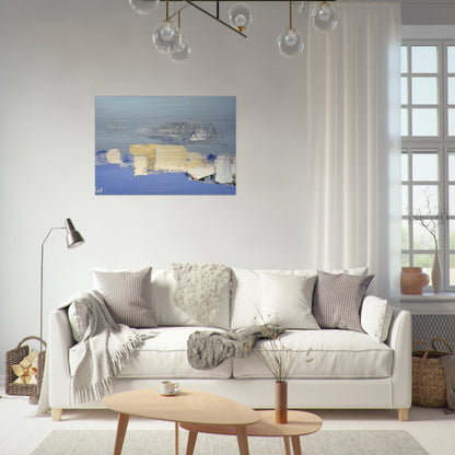 Paysage méditerranéen - Art Informel - Nicolas de Stael Brushed Aluminum Print - 70x100 cm / 28x40 inches | Nicolas de Stael Aluminum Print | Nicolas de Stael Prints
