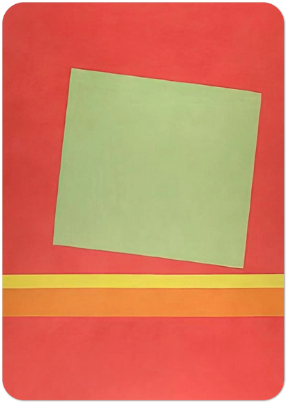 Homage to Milton Avery - Sun-Box III - 1969 By Theodoros Stamos Pack of 10 Post Cards | Theodoros Stamos Post Cards | A6 (10.5 x 14.8 cm) - 4.1 x 5.8 inches