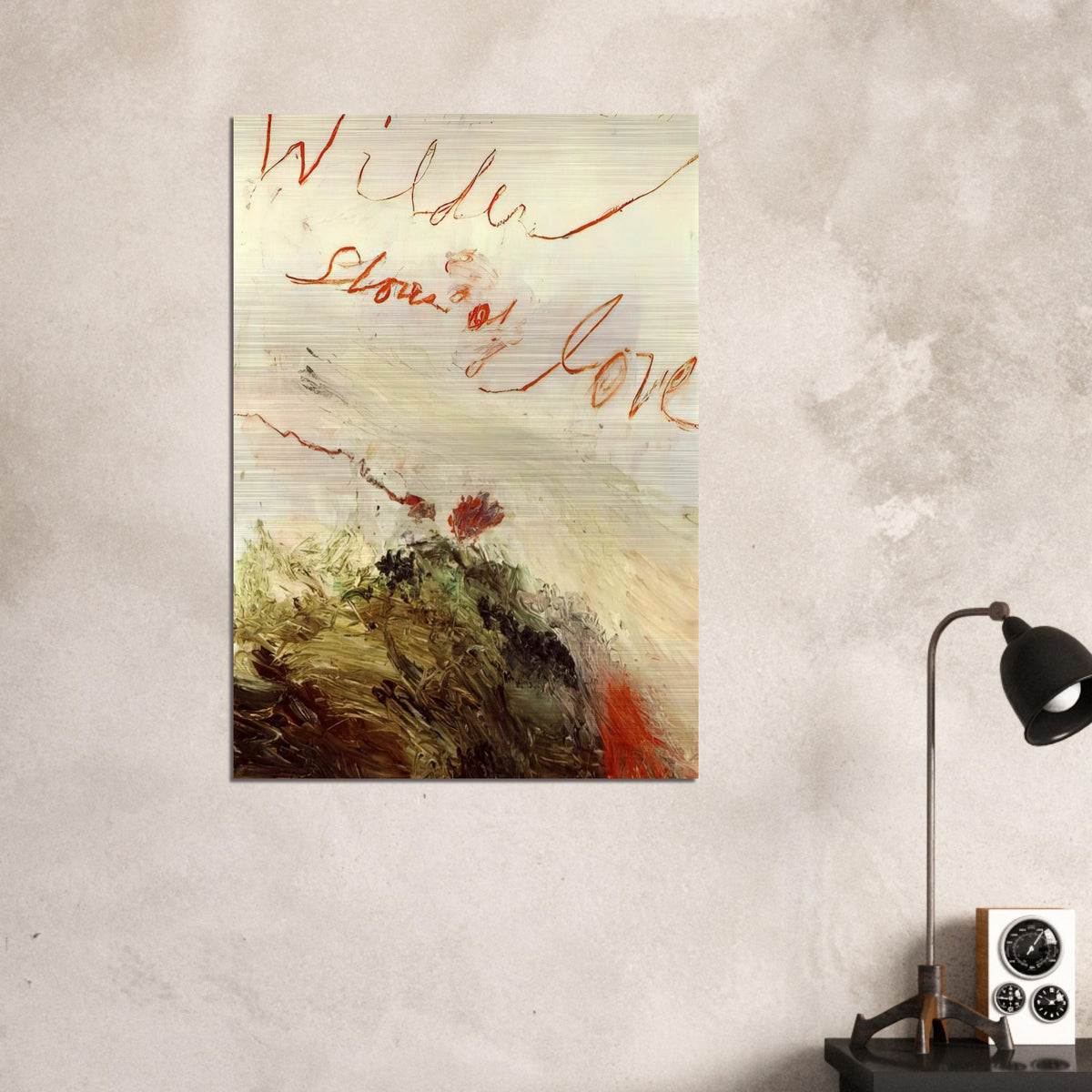 Wilder Shores of Love - Cy Twombly Brushed Aluminum Print - 70x100 cm / 28x40 inches | Cy Twombly Aluminum Print | Cy Twombly Prints