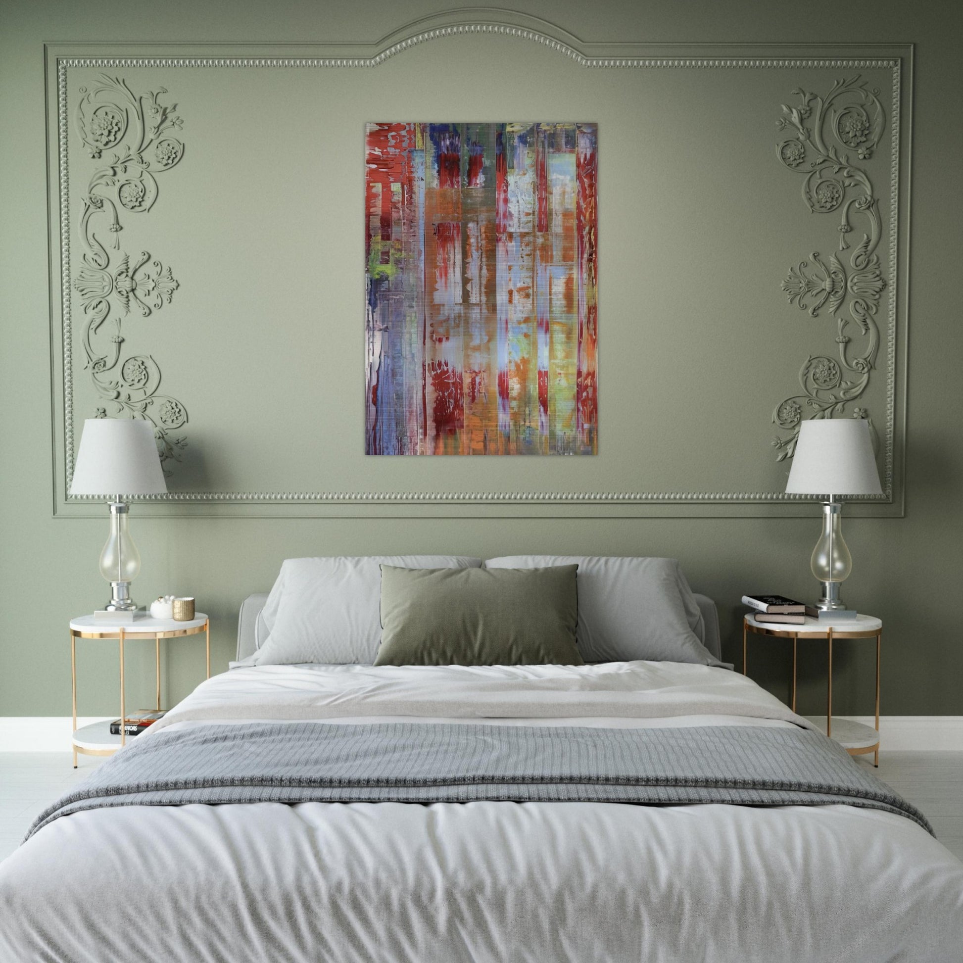 ABSTRACT BILDING - Gerhard Richter Brushed Aluminum Print - 70x100 cm / 28x40 inches | Gerhard Richter Aluminum Print | Gerhard Richter Prints
