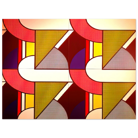 Roy Lichtenstein - MODULAR PAINTING WITH FOUR PANELS 2 1969  75x100 cm / 30x40inches Fine Art Poster