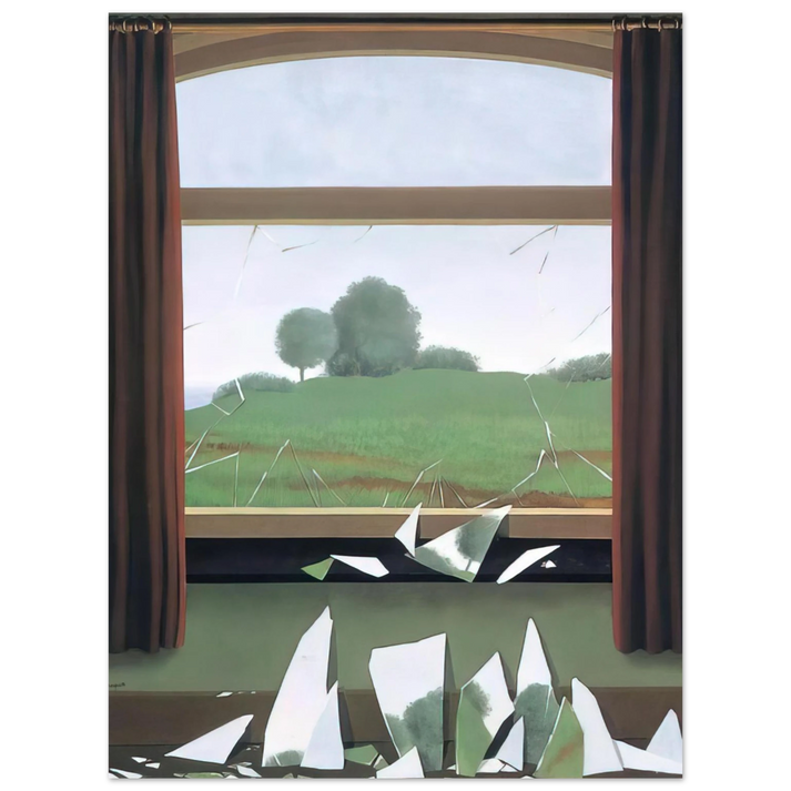 Rene Magritte - THE KEY TO THE FIELDS 1936  75x100 cm / 30x40inches Fine Art Poster