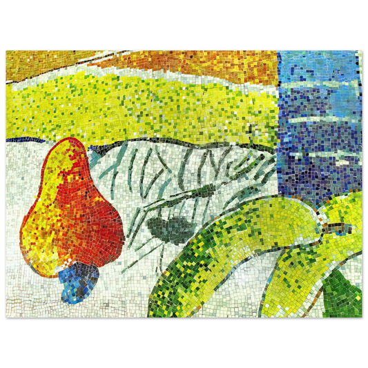 Aldemir Martins - Caju e Bananas - NaÃ¯ve Art Primitivism  75x100 cm / 30x40inches Fine Art Poster