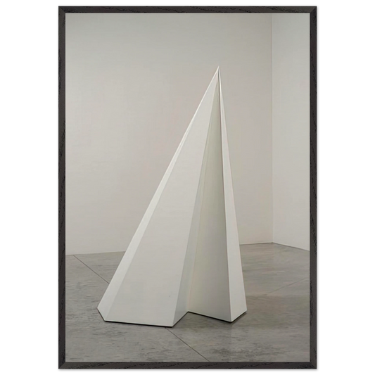 Pyramid 10 - Sol LeWitt 70x100 cm / 28x40 inches Framed Art Print – Black Wooden Frame