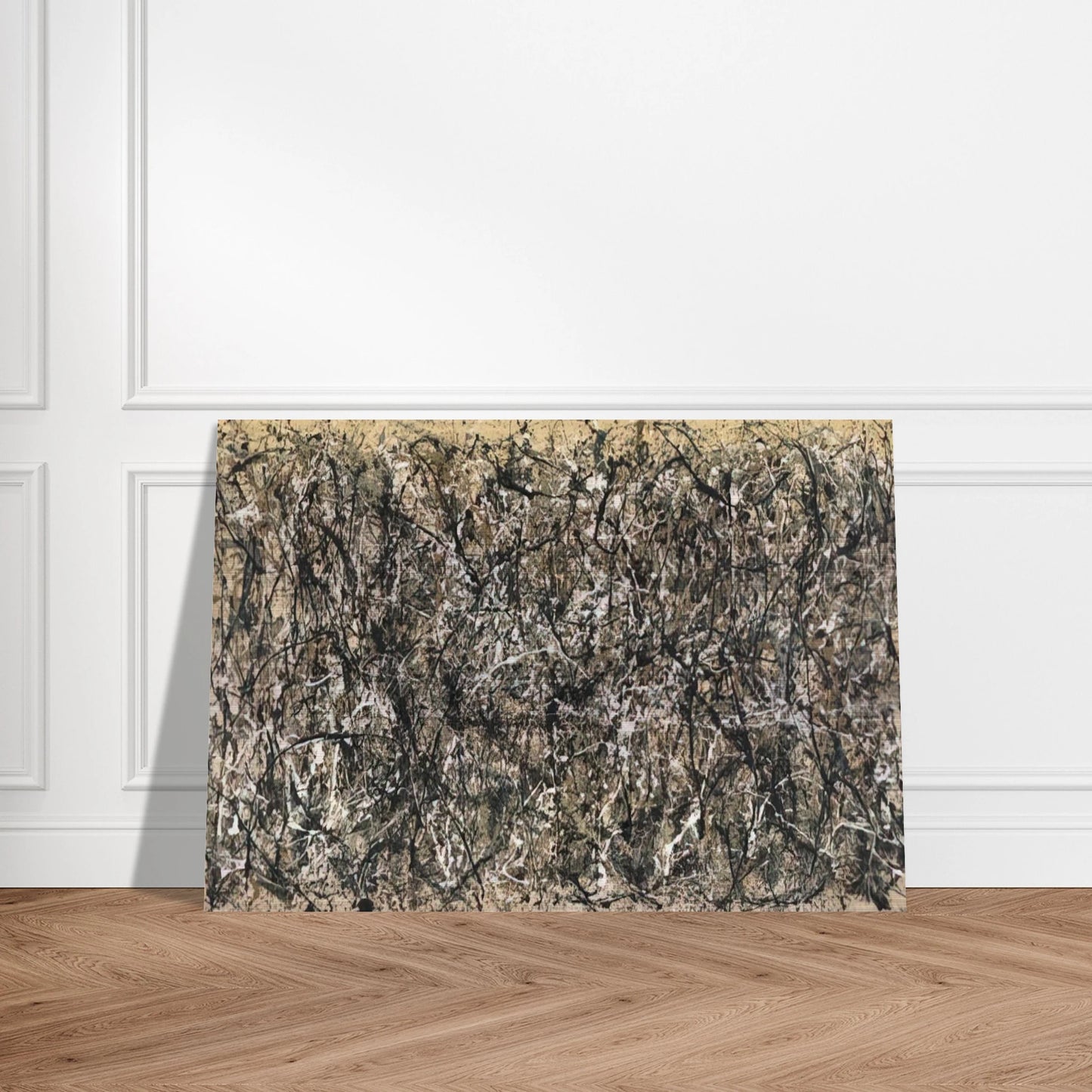 ONE NUMBER 31 1950 - Jackson Pollock Brushed Aluminum Print - 70x100 cm / 28x40 inches | Jackson Pollock Aluminum Print | Jackson Pollock Prints