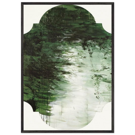 Untitled Part V - Cy Twombly 70x100 cm / 28x40 inches Framed Art Print – Black Wooden Frame