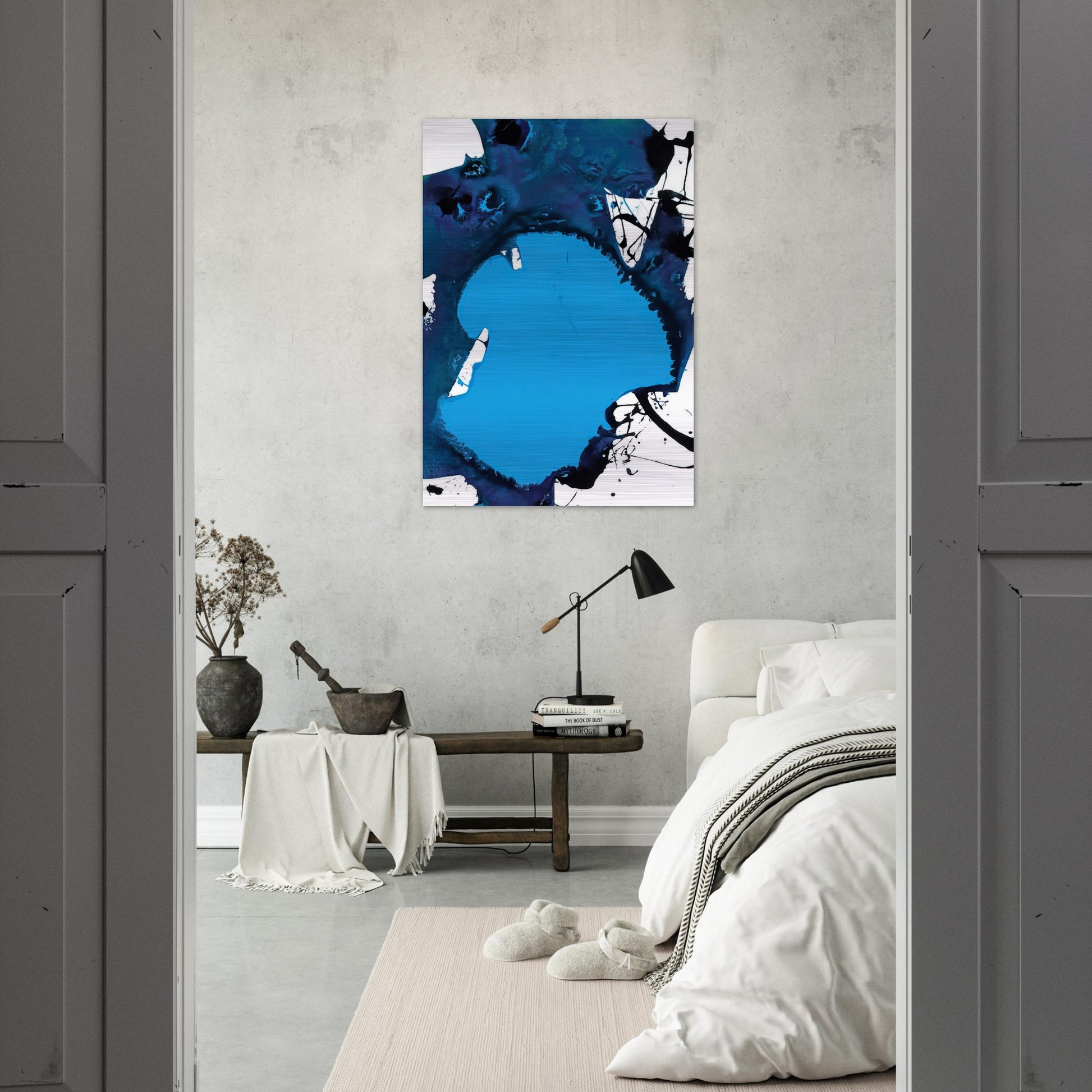 Untitled  SFP94-121  SFF 1791  - Sam Francis Brushed Aluminum Print - 70x100 cm / 28x40 inches | Sam Francis Aluminum Print | Sam Francis Prints
