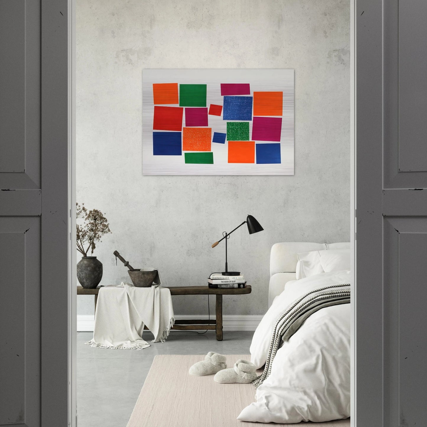 Untitled V - 1967 - Piero Dorazio Brushed Aluminum Print - 70x100 cm / 28x40 inches | Piero Dorazio Aluminum Print | Piero Dorazio Prints