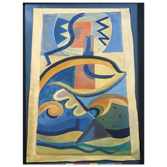 Julius Evola - Untitled - Abstract Art, Dada  75x100 cm / 30x40inches Fine Art Poster