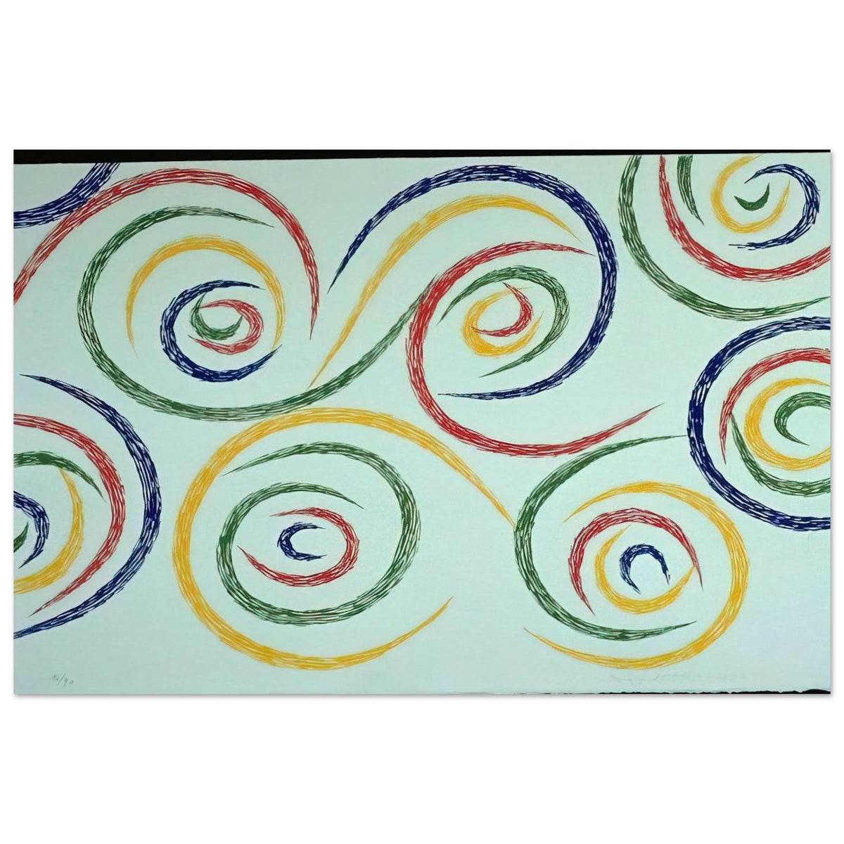 Cercles du Matin - 1992 - Piero Dorazio Art Prints - 100x150 cm / 40x60″ inches | Piero Dorazio Poster | Piero Dorazio Prints