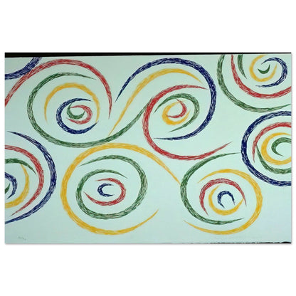 Cercles du Matin - 1992 - Piero Dorazio Art Prints - 100x150 cm / 40x60″ inches | Piero Dorazio Poster | Piero Dorazio Prints