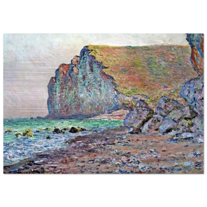 Cliffs of Les Petites-Dalles - claude monet Brushed Aluminum Print - 70x100 cm / 28x40 inches | claude monet Aluminum Print | claude monet Prints