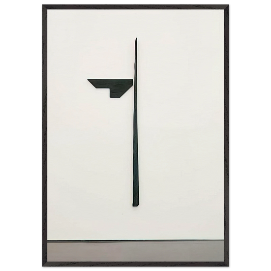 Butterfly II - 1969 - Blinky Palermo 70x100 cm / 28x40 inches Framed Art Print – Black Wooden Frame