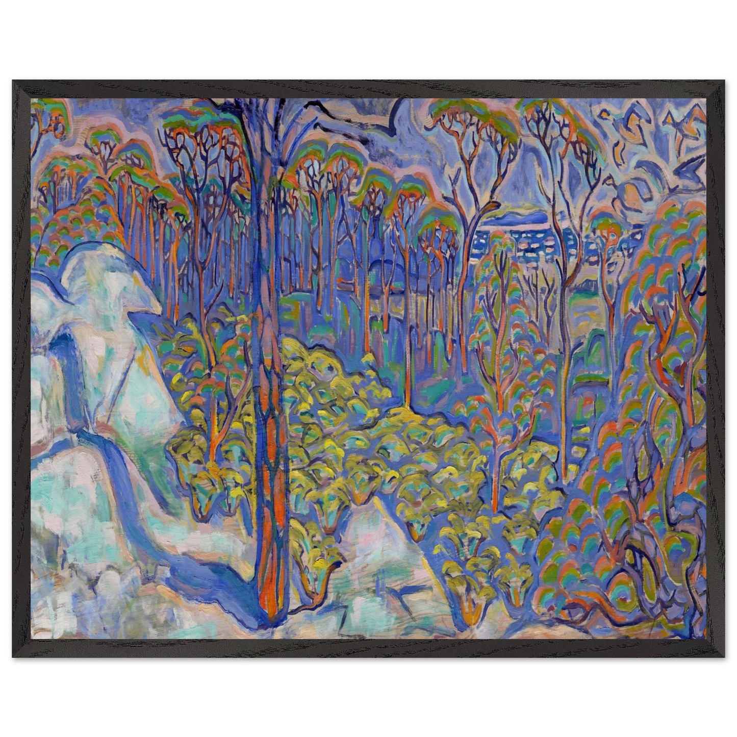 Walter Inglis Anderson - Walter Anderson Wall art - 45x60 cm / 18x24 inches - Premium Wooden Framed Poster With Fine Art Paper-canvas - White frame