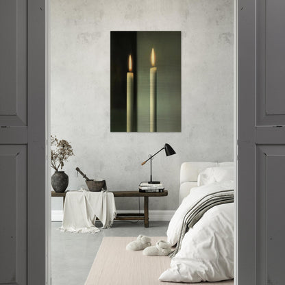 CANDLES - Gerhard Richter Brushed Aluminum Print - 70x100 cm / 28x40 inches | Gerhard Richter Aluminum Print | Gerhard Richter Prints