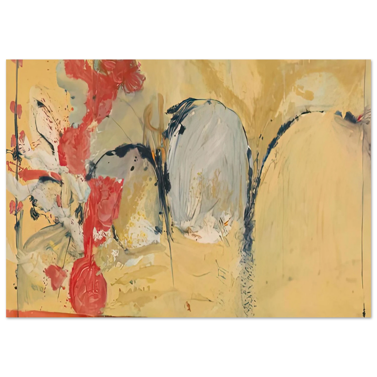 Helen Frankenthaler - Large Abstract Still Life, 1951- Wall Art - 60x80 cm / 24x32 inches - Fine Art Poster-canvas - -
