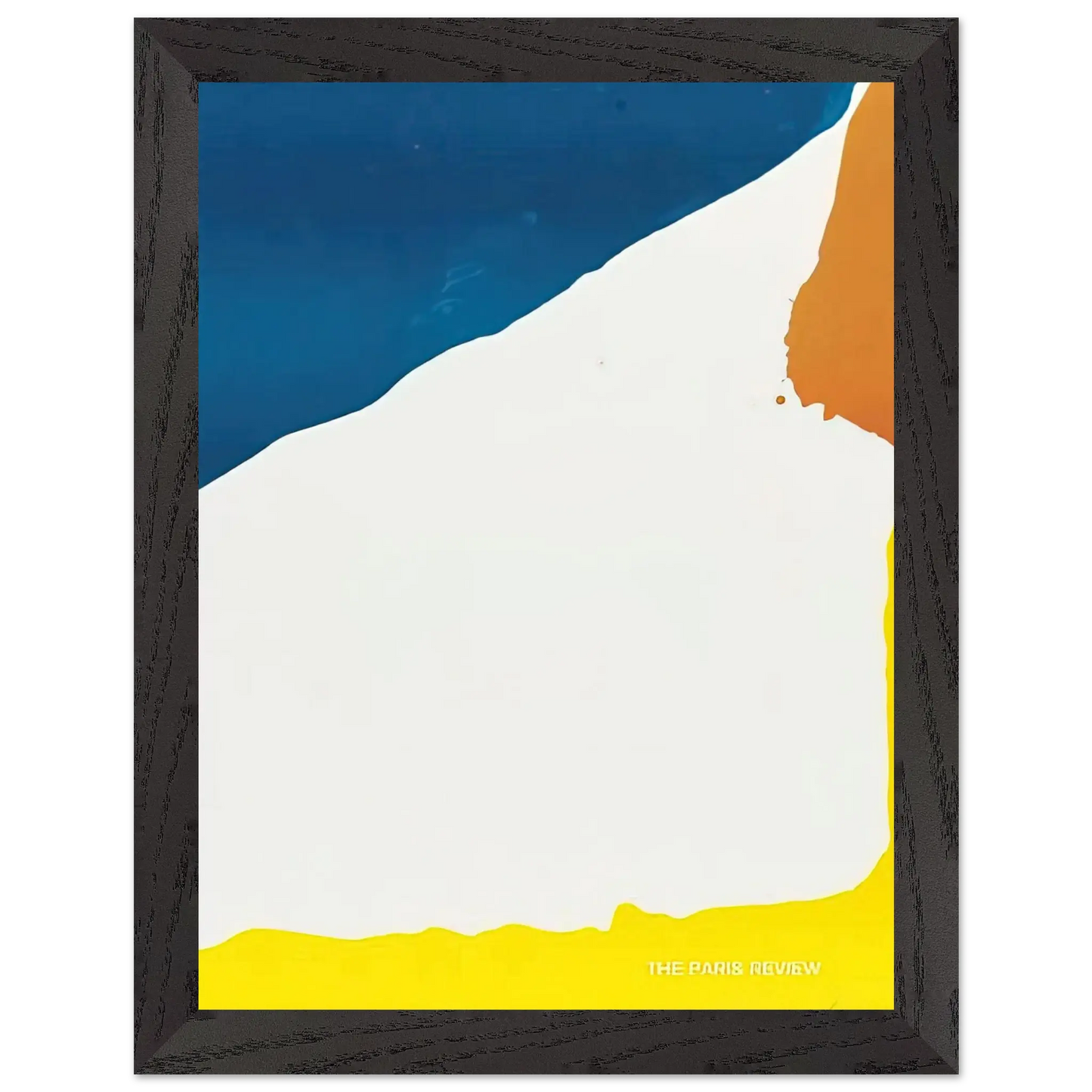Helen Frankenthaler - Paris Review - 1966 Wall art - 28x43  cm / XL (11x17 Inches) - Premium Wooden Framed Poster With Fine Art Paper - White frame