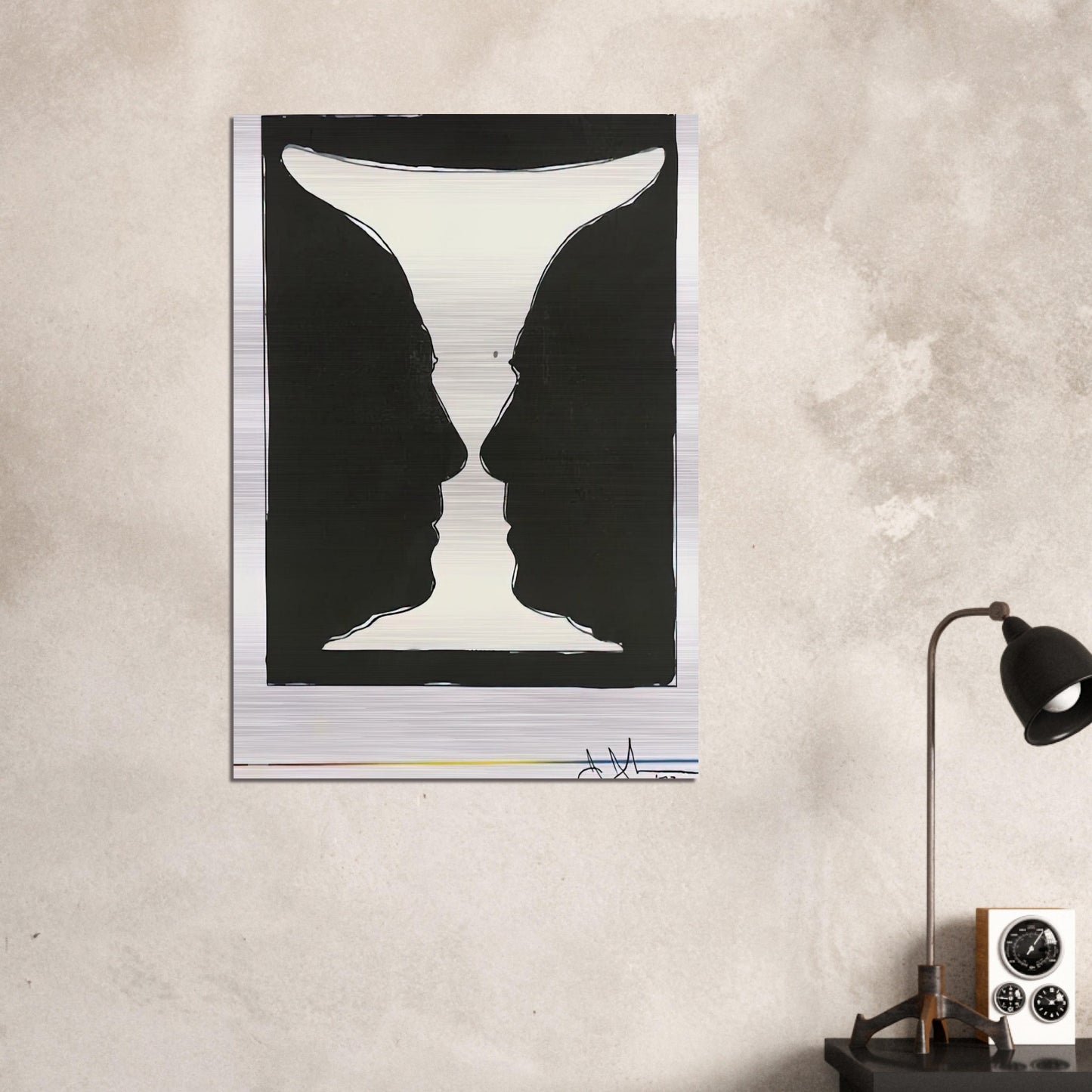 CUP 2 PICASSO 1973 - Jasper Johns Brushed Aluminum Print - 70x100 cm / 28x40 inches | Jasper Johns Aluminum Print | Jasper Johns Prints