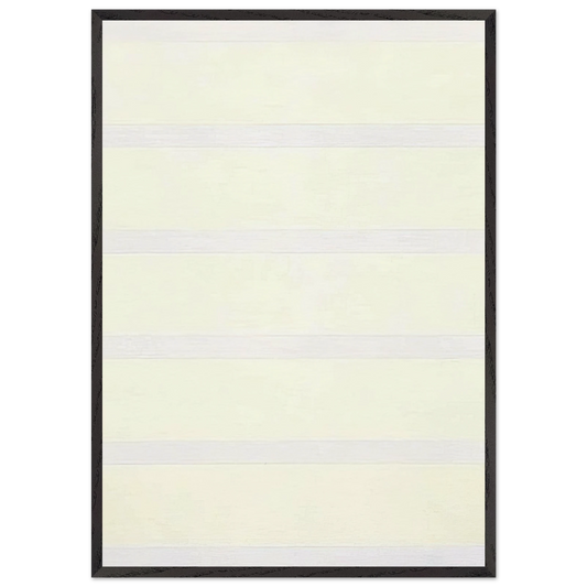 Untitled 15  Peace  - Agnes Martin 70x100 cm / 28x40 inches Framed Art Print – Black Wooden Frame