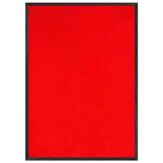 Whos Afraid of Red Yellow and Blue I - Barnett Newman 70x100 cm / 28x40 inches Framed Art Print – Black Wooden Frame
