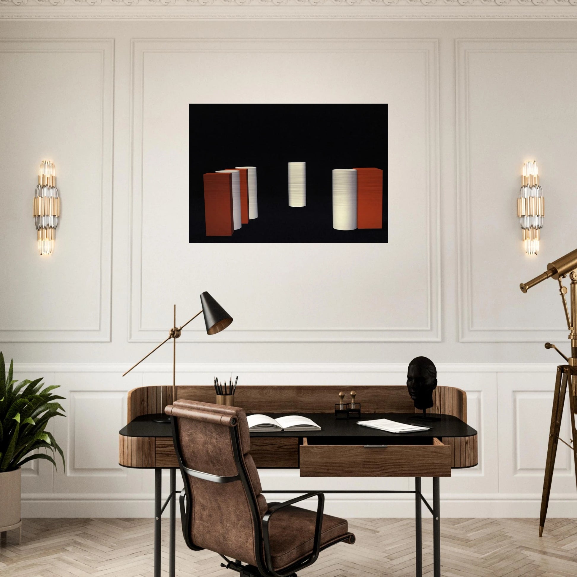 Ballet Neoconcreto # 1 - 1958 - Lygia Pape Brushed Aluminum Print - 70x100 cm / 28x40 inches | Lygia Pape Aluminum Print | Lygia Pape Prints