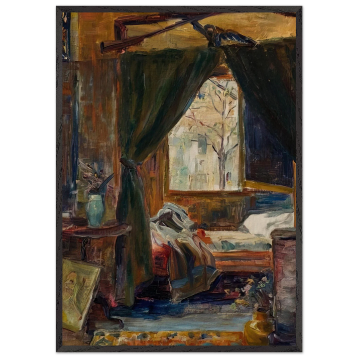 Interior of the Atelier De Auteuil - Tarsila do Amaral 70x100 cm / 28x40 inches Framed Art Print – Black Wooden Frame