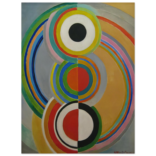 Sonia Delaunay - RYTHME 1  75x100 cm / 30x40inches Fine Art Poster