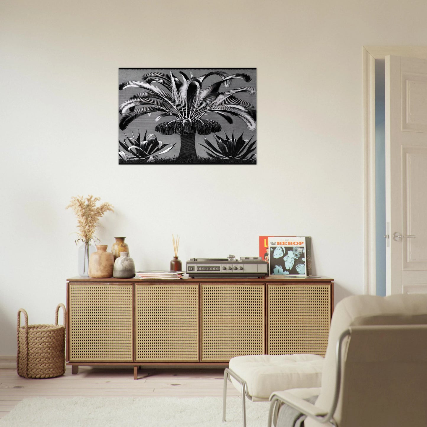 PALM - MC Escher Brushed Aluminum Print - 70x100 cm / 28x40 inches | MC Escher Aluminum Print | MC Escher Prints