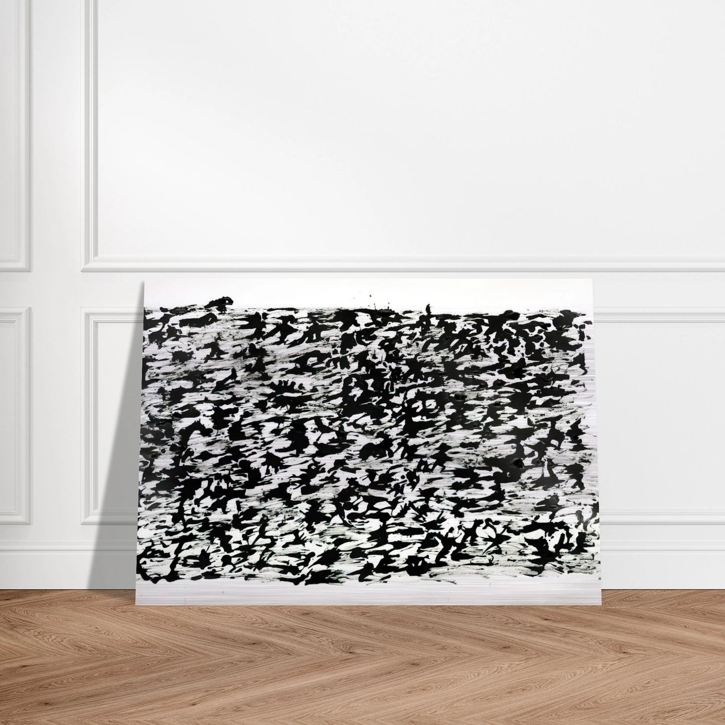 Untitled Chinese Ink Drawing - 1961 - Henri Michaux Brushed Aluminum Print - 70x100 cm / 28x40 inches | Henri Michaux Aluminum Print | Henri Michaux Prints