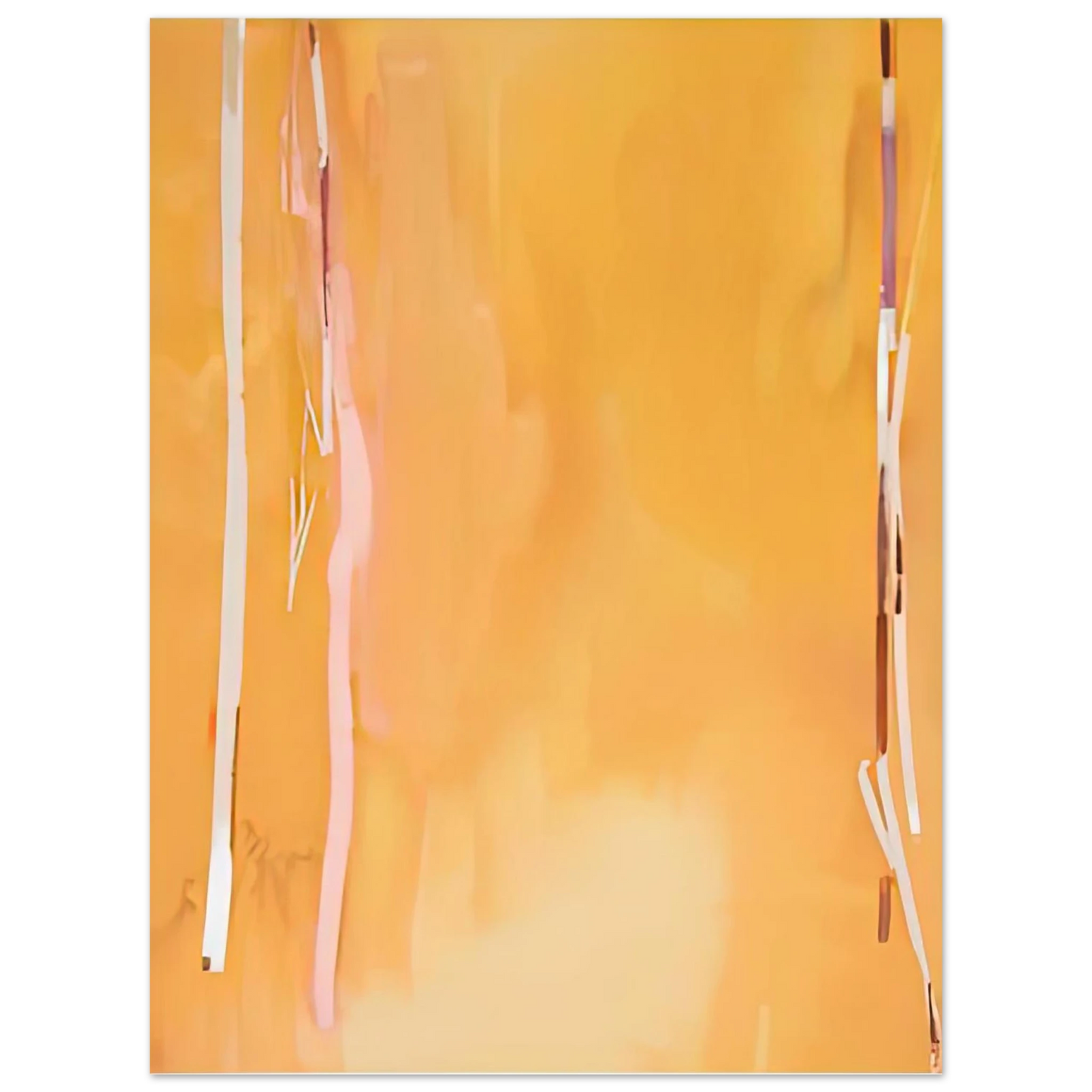 Helen Frankenthaler - Harvest II, 1975- Wall Art - 21x29.7 cm / 8x12" - Premium Wooden Framed Poster With Fine Art Paper-canvas - White frame
