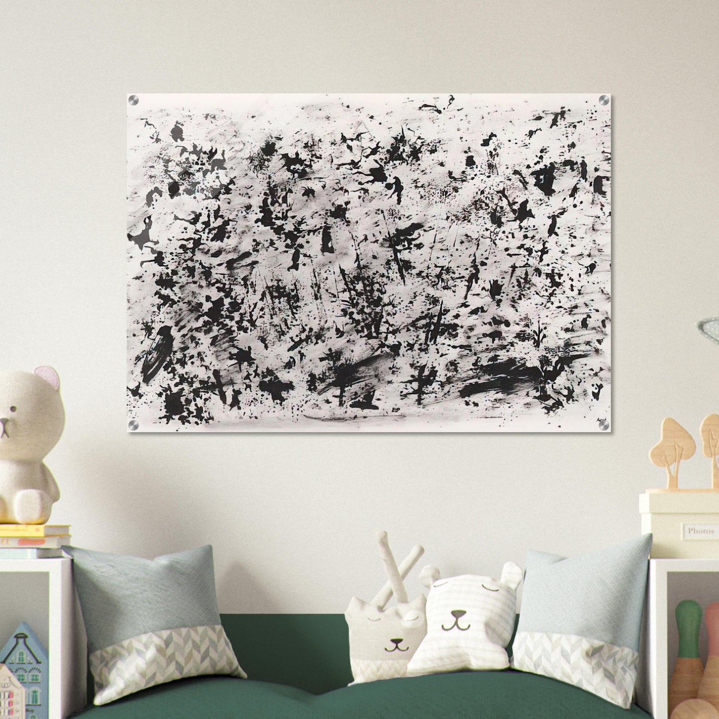 UNTITLED 1962 - Henri Michaux Acrylic Print - 70x100 cm / 28x40″ inches | Henri Michaux Wall Art | Henri Michaux Prints